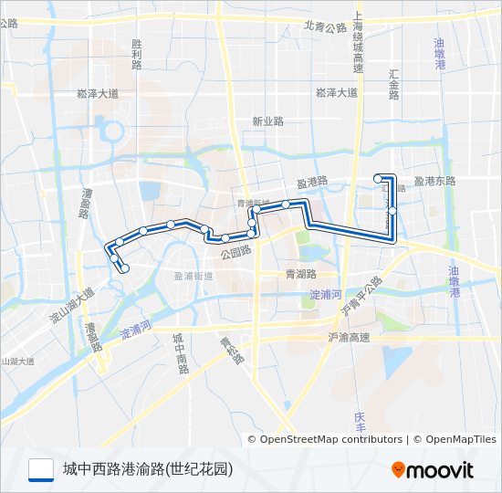 青浦5路 bus Line Map