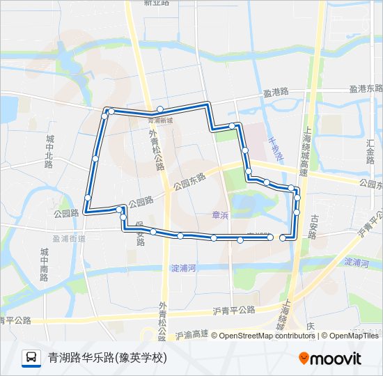 青浦6路 Bus Line Map