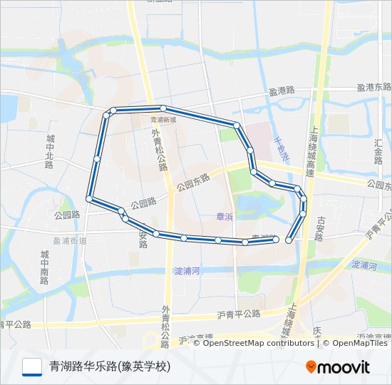 青浦6路 bus Line Map