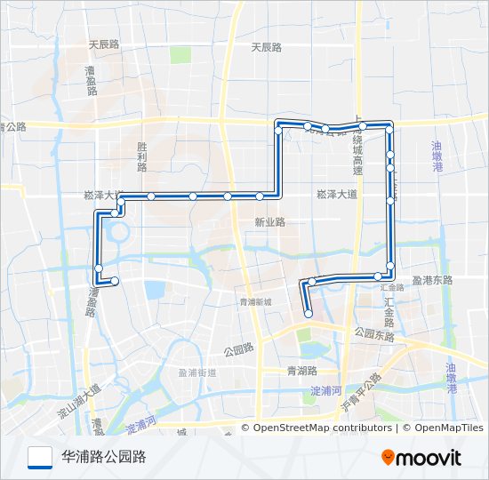 青浦7路 bus Line Map