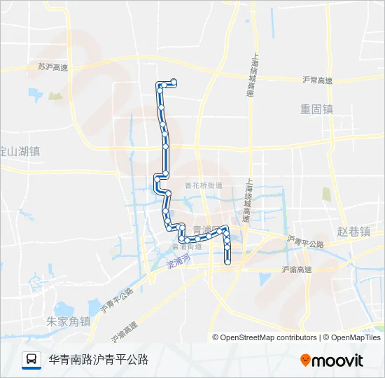 青浦9路 Bus Line Map