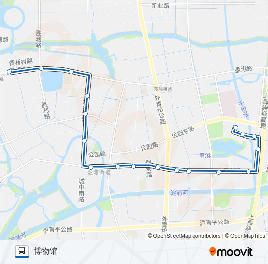 青浦三线 bus Line Map