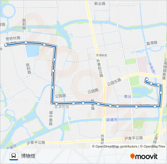 青浦三线 Bus Line Map