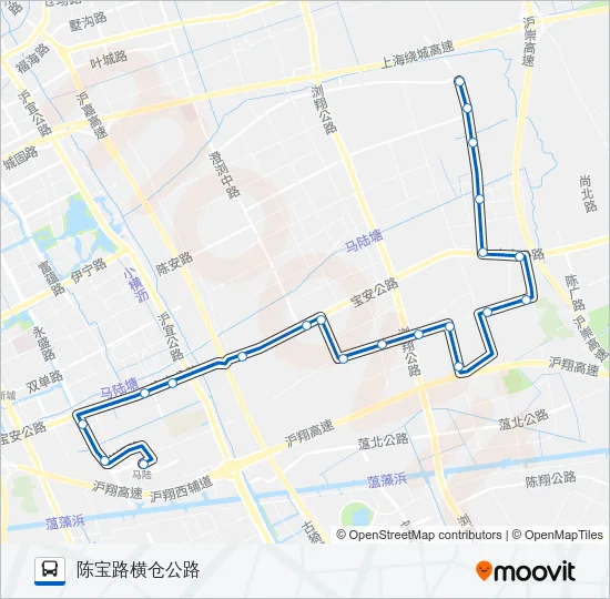马陆2路 Bus Line Map