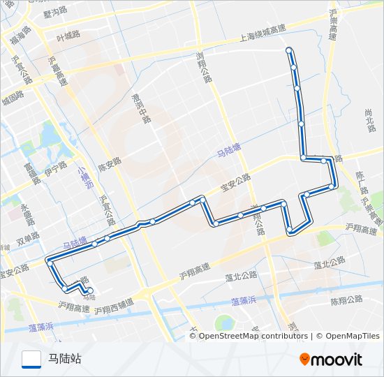 马陆2路 bus Line Map