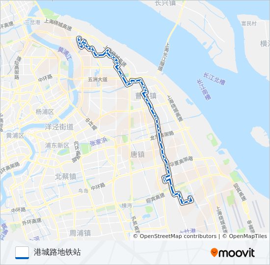 公交高川专路的线路图
