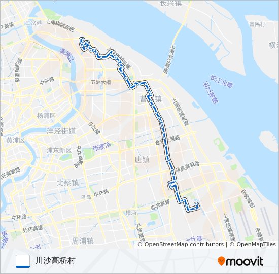 公交高川专路的线路图