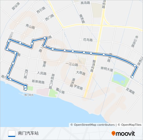 1701路 bus Line Map