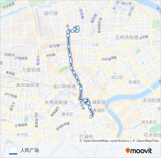 46路区间 bus Line Map