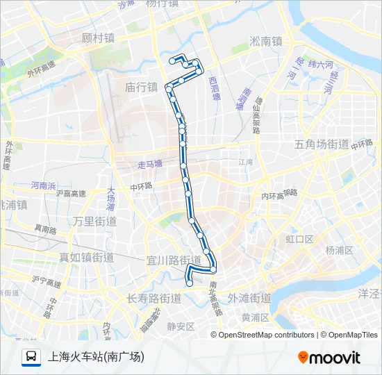 95路区间 Bus Line Map