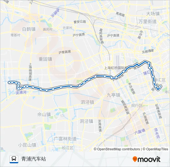 上朱线区间 Bus Line Map