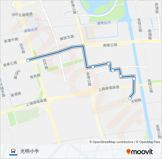 光明定班车 Bus Line Map
