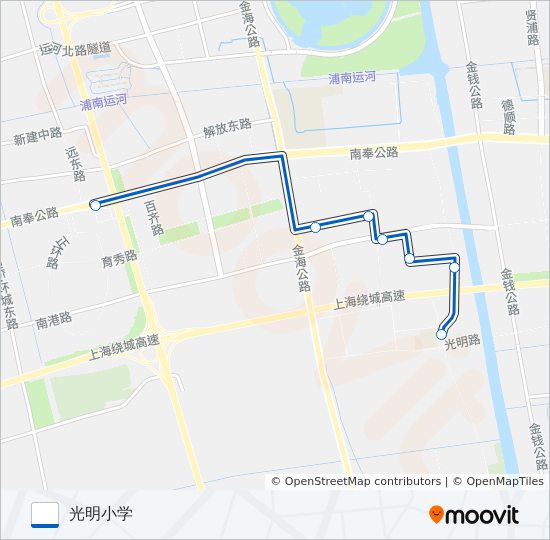 光明定班车 bus Line Map