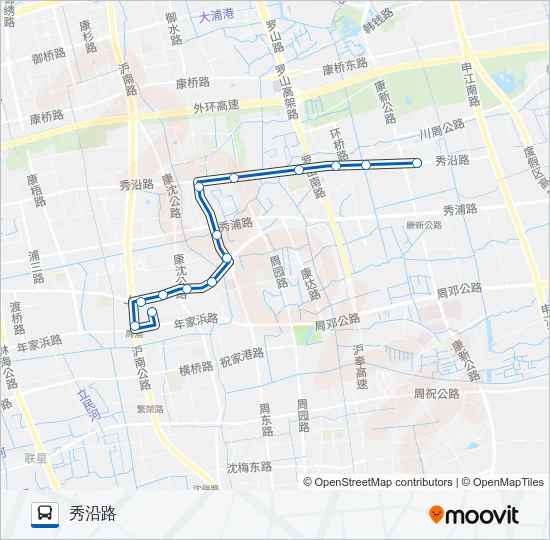 周康10路 Bus Line Map