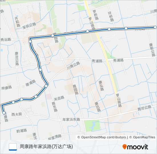周康10路 bus Line Map