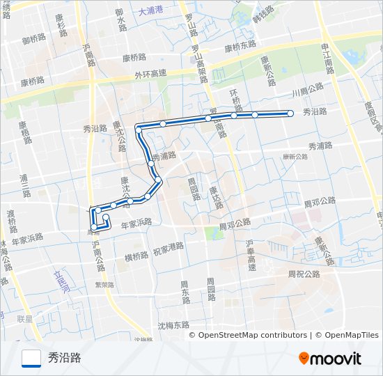 周康10路 bus Line Map