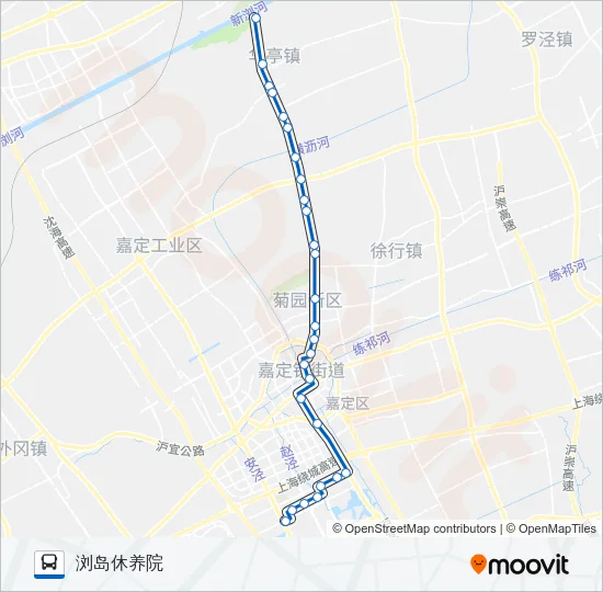 嘉唐华支线 Bus Line Map