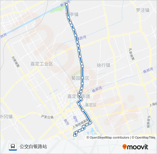 嘉唐华支线 Bus Line Map