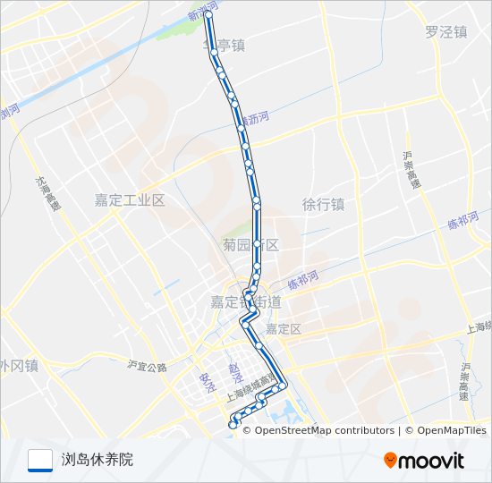 嘉唐华支线 bus Line Map