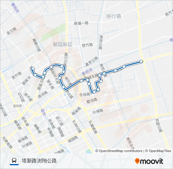 嘉定10路 Bus Line Map