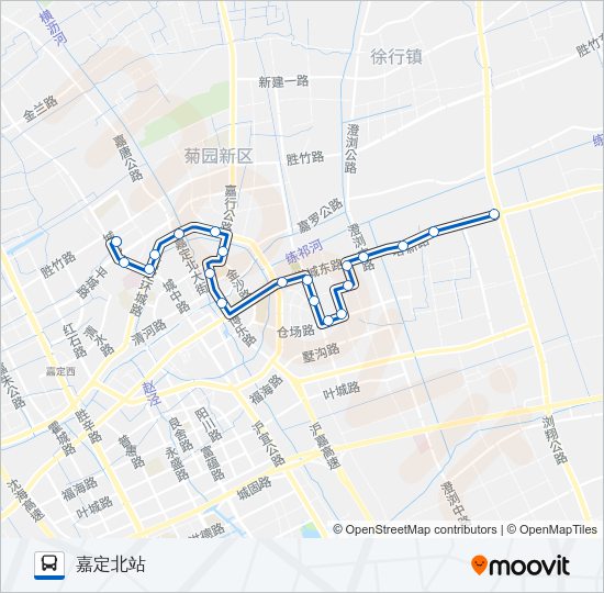 公交嘉定10路的线路图