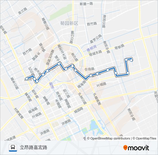 公交嘉定11路的线路图