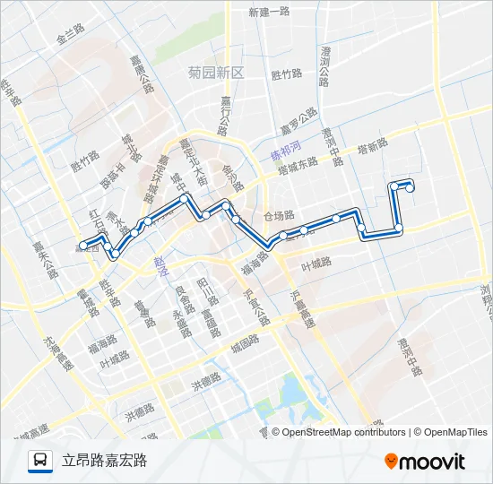 公交嘉定11路的线路图