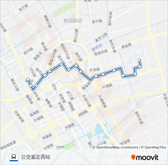 公交嘉定11路的线路图