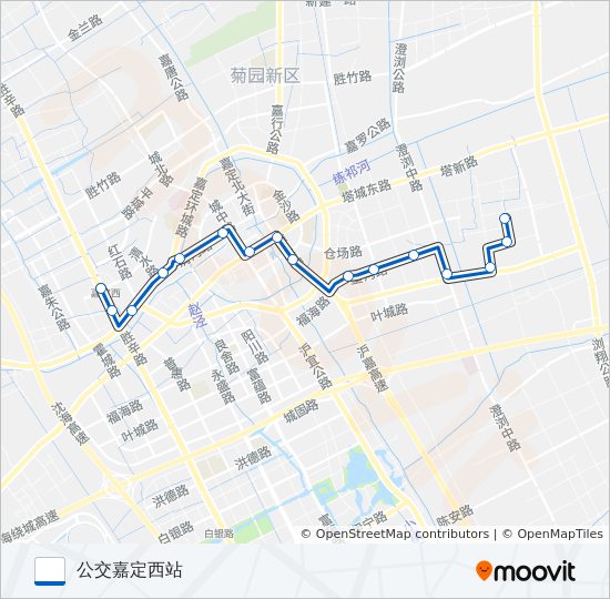 嘉定11路 bus Line Map