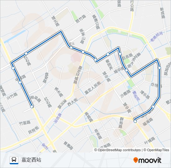 嘉定12路 Bus Line Map
