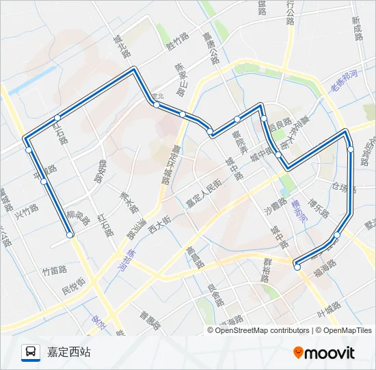 嘉定12路 Bus Line Map