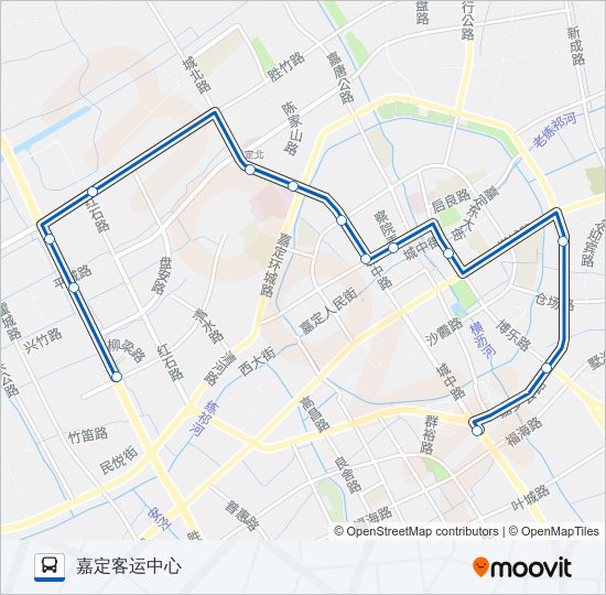 公交嘉定12路的线路图