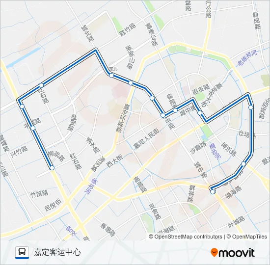 嘉定12路 Bus Line Map
