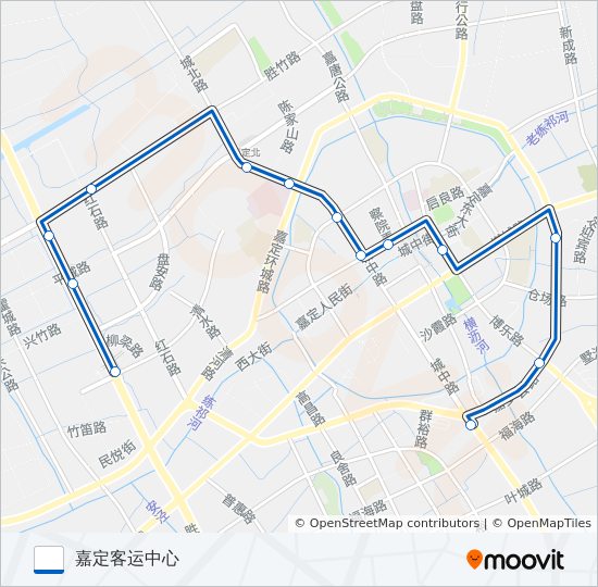 嘉定12路 bus Line Map