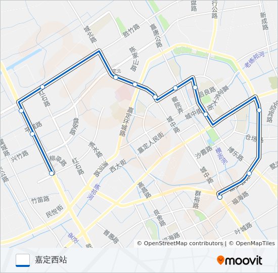 嘉定12路 bus Line Map