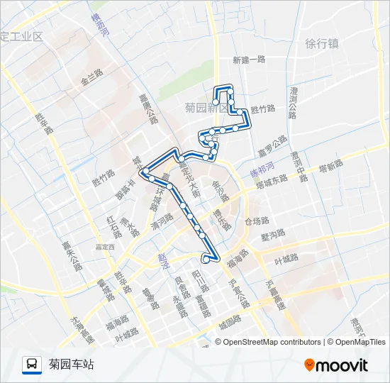嘉定13路 Bus Line Map