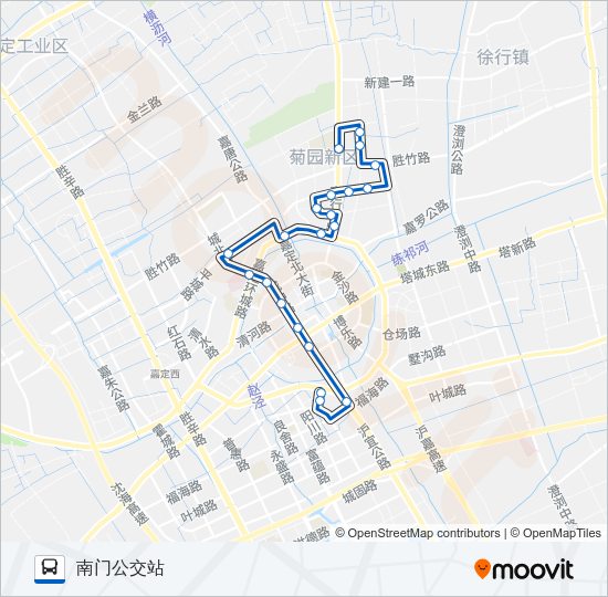 公交嘉定13路的线路图