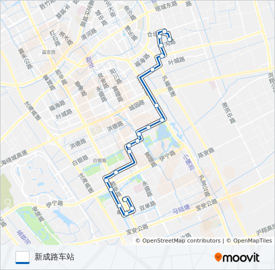 嘉定14路 bus Line Map