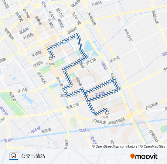 嘉定15路 Bus Line Map
