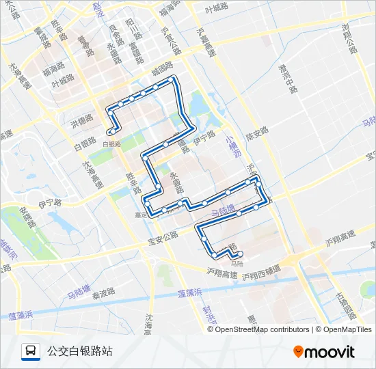 嘉定15路 Bus Line Map