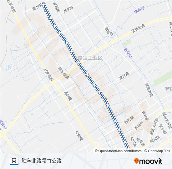 公交嘉定51路的线路图