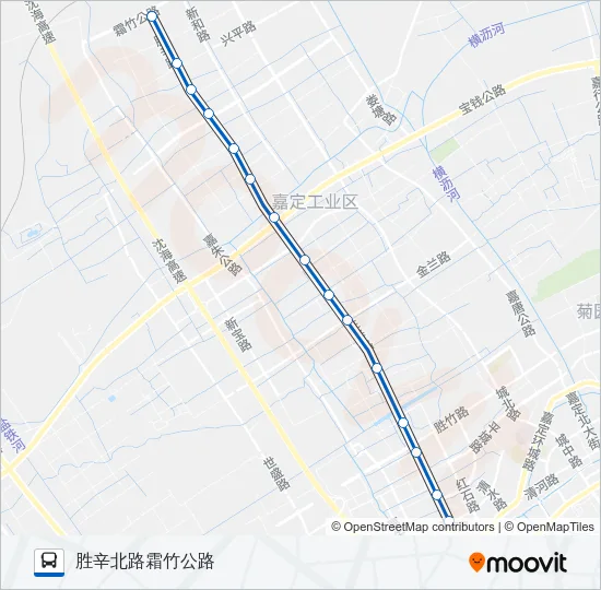 嘉定51路 Bus Line Map