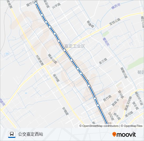 公交嘉定51路的线路图
