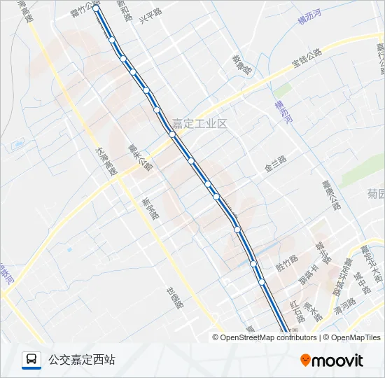 嘉定51路 Bus Line Map