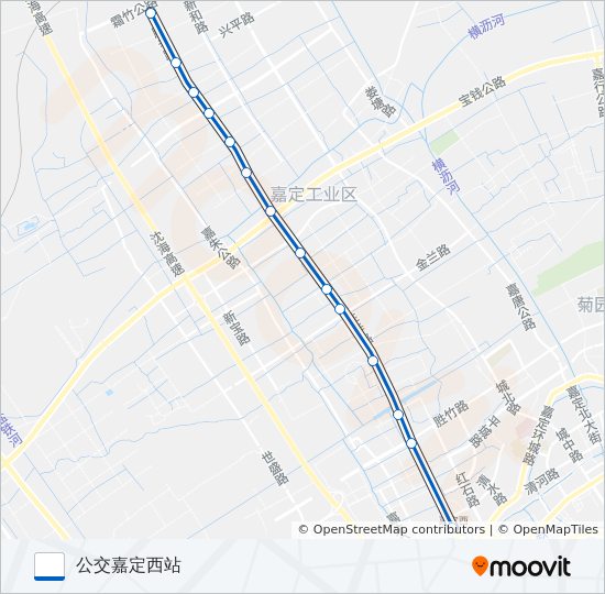 嘉定51路 bus Line Map