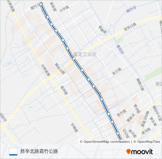 嘉定51路 bus Line Map