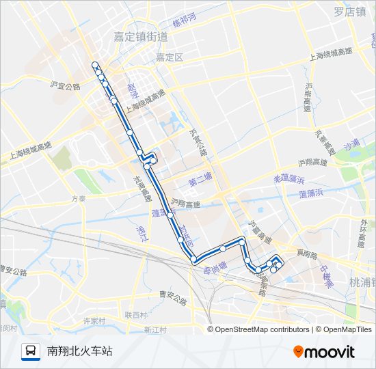 嘉定52路 bus Line Map