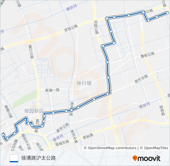嘉定54路 bus Line Map