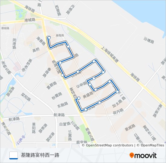 外高桥5路 bus Line Map