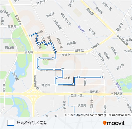 外高桥7路 bus Line Map